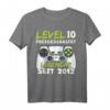 Level 10 Geburtstag Jungen T-Shirt – Lustiges Gaming Geschenk für 10-Jährige mit Spruch 'Level 10 Freigeschaltet'