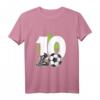 Kinder 10. Geburtstag Fußball T-Shirt für Jungen – Cooles Geburtstagsoutfit für Fußballspieler, ideal als Geschenk für Jungen im Alter von 8 bis 10 Jahren