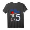 Kinder 5. Geburtstag Fußball T-Shirt für Jungen - Coole Dab Pose, Fußball Motiv & Geschenkidee für kleine Fußballer