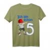 Kinder 5. Geburtstag Fußball T-Shirt für Jungen - Coole Dab Pose, Fußball Motiv & Geschenkidee für kleine Fußballer