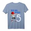 Kinder 5. Geburtstag Fußball T-Shirt für Jungen - Coole Dab Pose, Fußball Motiv & Geschenkidee für kleine Fußballer