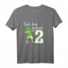 Kinder 2. Geburtstag Fußball T-Shirt für Jungen – Cooles Dab Tanz Motiv mit Fußball und Zahl 2, Perfekt als Geschenk zur Geburtstagsfeier