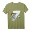 Kinder 7. Geburtstag Fußball T-Shirt für Jungen & Mädchen - Perfektes Geschenk für fußballbegeisterte Kinder