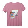 Kinder 7. Geburtstag Fußball T-Shirt für Jungen & Mädchen - Perfektes Geschenk für fußballbegeisterte Kinder