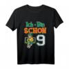 Kinder Geburtstagsshirt Ich Bin Schon 9 Jahre Fußball – Lustiges Einschulungsshirt für Mädchen zum Schulstart und Geburtstag