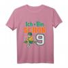 Kinder Geburtstagsshirt Ich Bin Schon 9 Jahre Fußball – Lustiges Einschulungsshirt für Mädchen zum Schulstart und Geburtstag