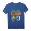 Kinder Geburtstagsshirt Ich Bin Schon 9 Jahre Fußball – Lustiges Einschulungsshirt für Mädchen zum Schulstart und Geburtstag