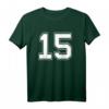 T-Shirt Nummer 15 Baseball Fußball Hockey - Persönliches Geburtstagsgeschenk für junge Sportfans