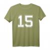 T-Shirt Nummer 15 Baseball Fußball Hockey - Persönliches Geburtstagsgeschenk für junge Sportfans