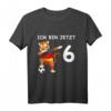 Kinder 6. Geburtstag Fußball Deutschland - Tiger T-Shirt für Jungen, Mädchen & Geburtstagsgeschenk