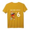Kinder 6. Geburtstag Fußball Deutschland - Tiger T-Shirt für Jungen, Mädchen & Geburtstagsgeschenk