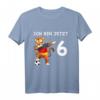Kinder 6. Geburtstag Fußball Deutschland - Tiger T-Shirt für Jungen, Mädchen & Geburtstagsgeschenk