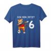 Kinder 6. Geburtstag Fußball Deutschland - Tiger T-Shirt für Jungen, Mädchen & Geburtstagsgeschenk