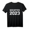 Meister 2023 T-Shirt für Fußball, Handball, Volleyball, Basketball & Eishockey - Klassisch geschnitten, doppelt genähter Saum