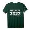 Meister 2023 T-Shirt für Fußball, Handball, Volleyball, Basketball & Eishockey - Klassisch geschnitten, doppelt genähter Saum