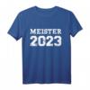 Meister 2023 T-Shirt für Fußball, Handball, Volleyball, Basketball & Eishockey - Klassisch geschnitten, doppelt genähter Saum