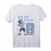 Kinder Fußball T-Shirt zum 6. Geburtstag – Cooles Geschenk für Jungen und Mädchen mit Dabbing Pose und Zahl 6