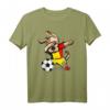 Dabbing Dog Hund Belgien Fußball - Lustiges Nationalflagge T-Shirt für Fußballfans, Trainer & Geburtstagsgeschenk