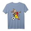 Dabbing Dog Hund Belgien Fußball - Lustiges Nationalflagge T-Shirt für Fußballfans, Trainer & Geburtstagsgeschenk