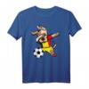 Dabbing Dog Hund Belgien Fußball - Lustiges Nationalflagge T-Shirt für Fußballfans, Trainer & Geburtstagsgeschenk