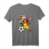 Dabbing Dog Hund Belgien Fußball - Lustiges Nationalflagge T-Shirt für Fußballfans, Trainer & Geburtstagsgeschenk