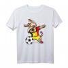 Dabbing Dog Hund Belgien Fußball - Lustiges Nationalflagge T-Shirt für Fußballfans, Trainer & Geburtstagsgeschenk
