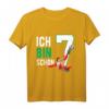 Kinder 7. Geburtstag Junge Fußball T-Shirt - Coole Geburtstagsbekleidung für kleine Fußballfans & Geburtstagsfeier Outfit