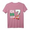 Kinder 7. Geburtstag Junge Fußball T-Shirt - Coole Geburtstagsbekleidung für kleine Fußballfans & Geburtstagsfeier Outfit