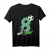 Kinder Geburtstagsshirt 8 Jahre Fußball T-Shirt – Perfekt für den Kindergeburtstag, Fußballfans und -spieler