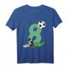 Kinder Geburtstagsshirt 8 Jahre Fußball T-Shirt – Perfekt für den Kindergeburtstag, Fußballfans und -spieler