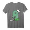 Kinder Geburtstagsshirt 8 Jahre Fußball T-Shirt – Perfekt für den Kindergeburtstag, Fußballfans und -spieler