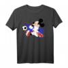 HapMonkey Mickey Mouse Kroatien Fußball Uniform Portrait T-Shirt – Offiziell lizenziertes Fanartikel Geschenk