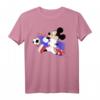 HapMonkey Mickey Mouse Kroatien Fußball Uniform Portrait T-Shirt – Offiziell lizenziertes Fanartikel Geschenk