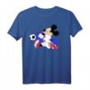 HapMonkey Mickey Mouse Kroatien Fußball Uniform Portrait T-Shirt – Offiziell lizenziertes Fanartikel Geschenk