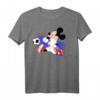 HapMonkey Mickey Mouse Kroatien Fußball Uniform Portrait T-Shirt – Offiziell lizenziertes Fanartikel Geschenk