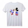 HapMonkey Mickey Mouse Kroatien Fußball Uniform Portrait T-Shirt – Offiziell lizenziertes Fanartikel Geschenk