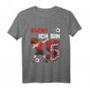 Kinder 5. Geburtstag Fußball T-Shirt für Jungen und Mädchen – Coole Geburtstagsgeschenke mit Dab Tanz Pose, Fußball und Zahl 5