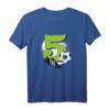 Kinder 5 Jahre 5. Geburtstag Fußball T-Shirt – Perfektes Geschenk für kleine Fußballfans zum Geburtstag