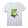 Kinder 5 Jahre 5. Geburtstag Fußball T-Shirt – Perfektes Geschenk für kleine Fußballfans zum Geburtstag