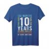 Kinder Geburtstag Shirt zum 10. Geburtstag - Jungen und Mädchen T-Shirt für Kindergeburtstag Geschenke