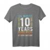 Kinder Geburtstag Shirt zum 10. Geburtstag - Jungen und Mädchen T-Shirt für Kindergeburtstag Geschenke