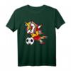 Dabbing Einhorn Unicorn Spanien Fußball - Lustiges T-Shirt mit spanischer Flagge für Fußballfans, Turniere und Geschenkideen