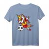 Dabbing Einhorn Unicorn Spanien Fußball - Lustiges T-Shirt mit spanischer Flagge für Fußballfans, Turniere und Geschenkideen