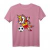 Dabbing Einhorn Unicorn Spanien Fußball - Lustiges T-Shirt mit spanischer Flagge für Fußballfans, Turniere und Geschenkideen