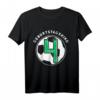 Kinder Fußball Geburtstagsshirt für 4 Jahre - Perfektes Geschenk für Jungen und Mädchen zur Geburtstagsfeier mit Fußballmotiv