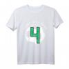 Kinder Fußball Geburtstagsshirt für 4 Jahre - Perfektes Geschenk für Jungen und Mädchen zur Geburtstagsfeier mit Fußballmotiv