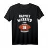 18. Hochzeitstag Fußball Couple Shirt – Personalisiertes Jubiläumsgeschenk für Paare, Liebe und Fußball