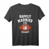 18. Hochzeitstag Fußball Couple Shirt – Personalisiertes Jubiläumsgeschenk für Paare, Liebe und Fußball