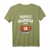18. Hochzeitstag Fußball Couple Shirt – Personalisiertes Jubiläumsgeschenk für Paare, Liebe und Fußball