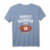 18. Hochzeitstag Fußball Couple Shirt – Personalisiertes Jubiläumsgeschenk für Paare, Liebe und Fußball